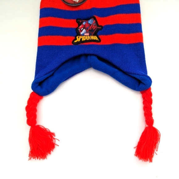 NWT Marvel Spiderman Kids Winter Hat/Chook/ Tuque With Fleece Lining - Picture 6 of 12